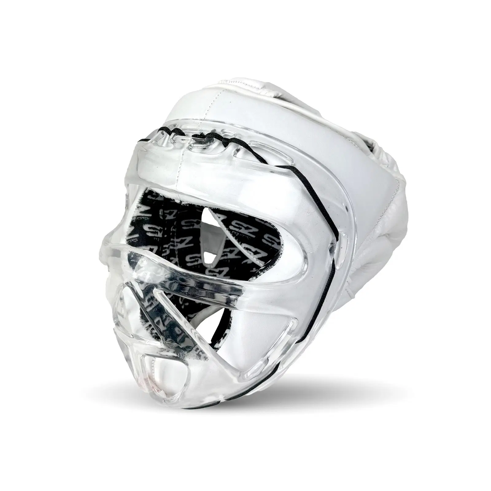 SZ Fighters – Каска с пластмасов протектор – White