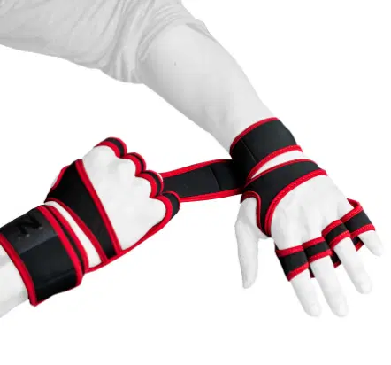 SZ Fighters – Отворени фитнес ръкавици за кросфит – Black/Red