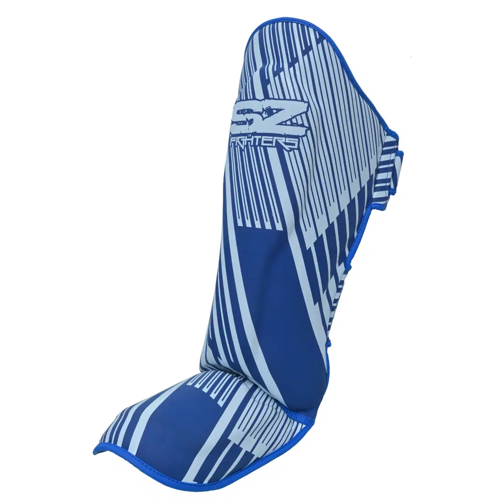 SZ Fighters – Тай Протектори за Крака Plasma 2.0 Blue-White
