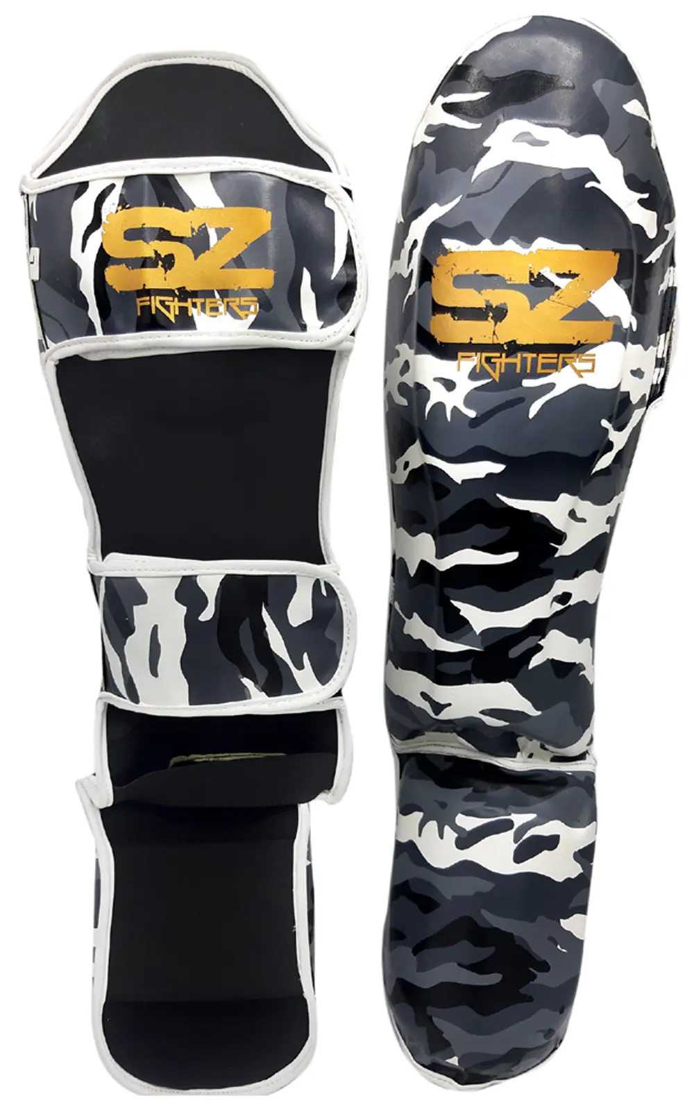 SZ Fighters – Тай Протектори за Крака Camo – Grey