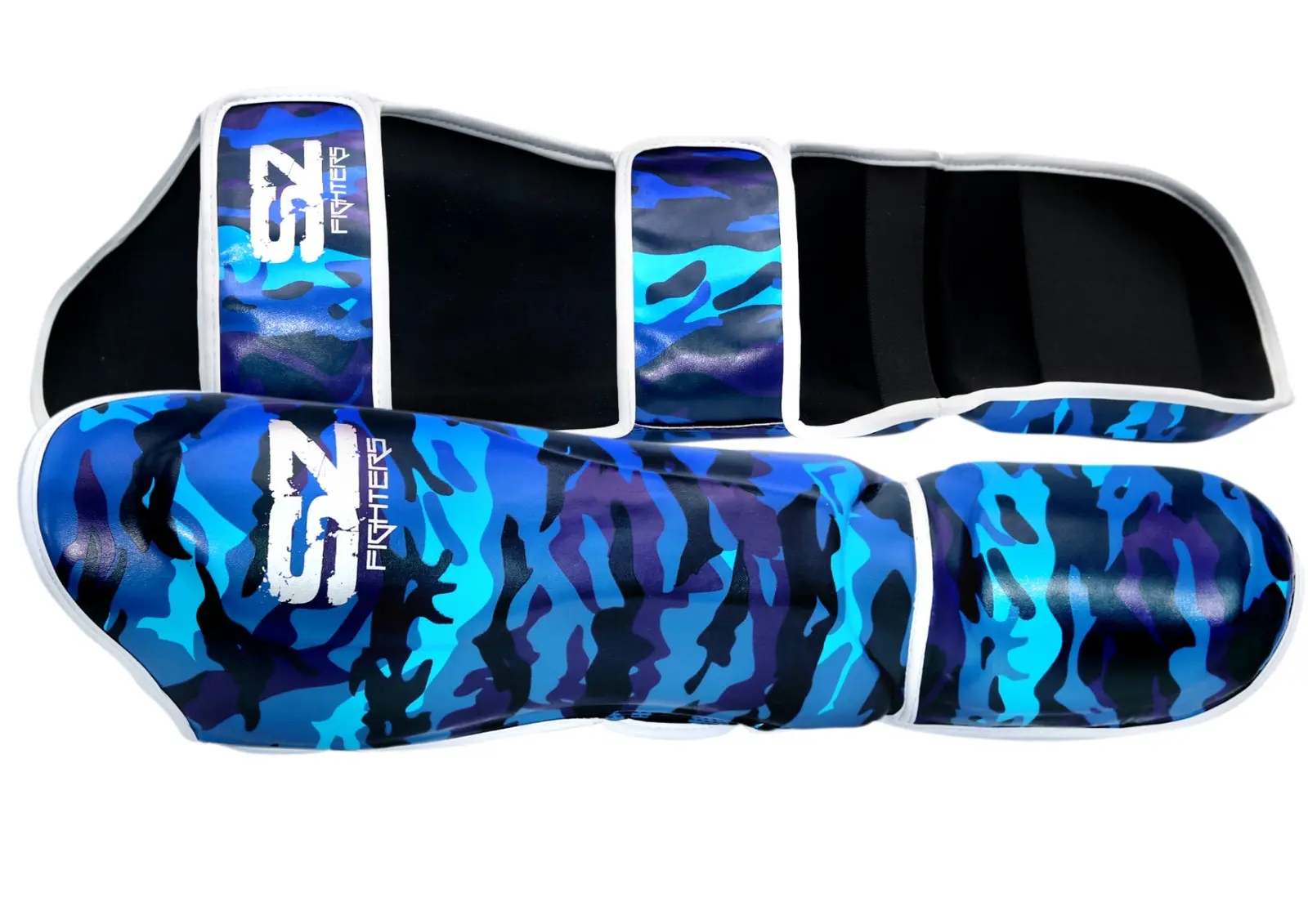 SZ Fighters – Тай Протектори за Крака Camo – Blue