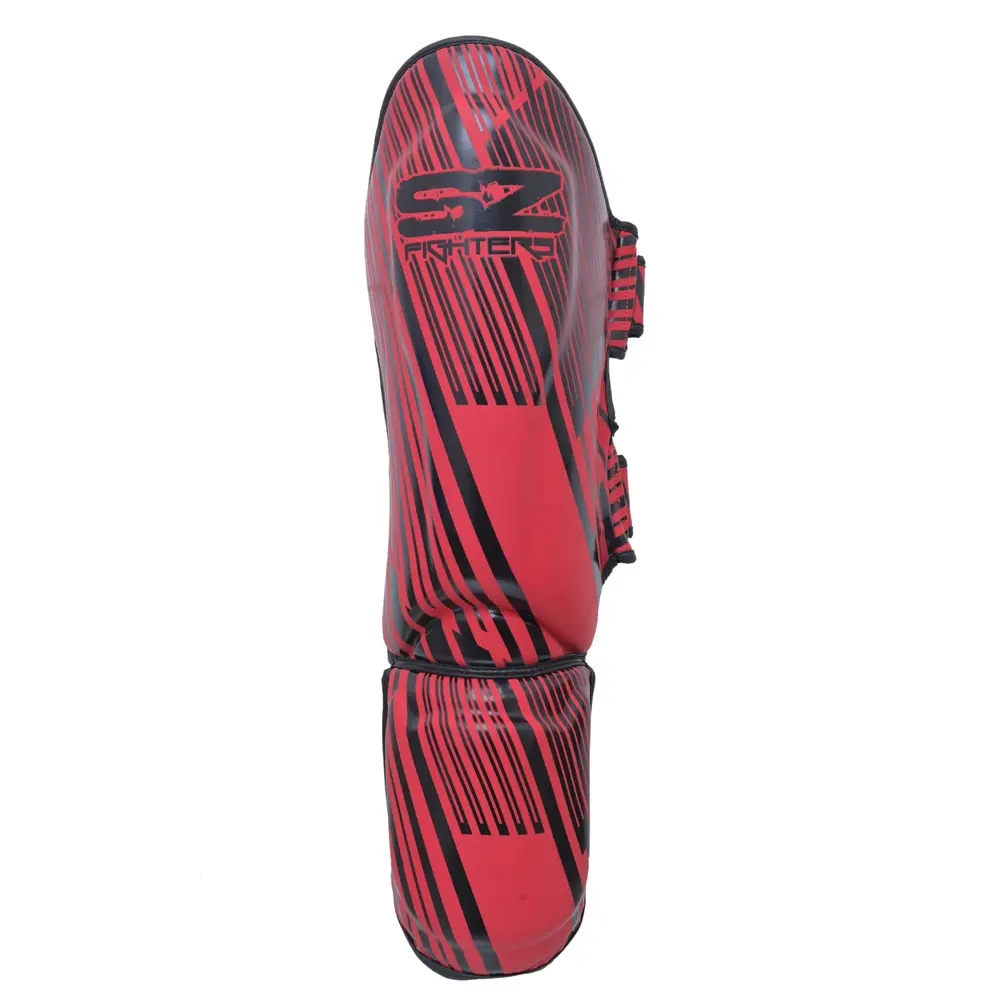 SZ Fighters – Тай Протектори за Крака Plasma 2.0 Red-Black