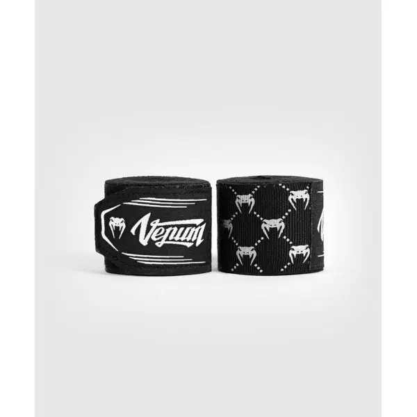 Бинтове - Venum Monogram hand wraps 4m - Black/White