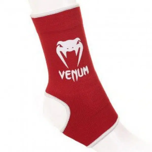 Ayak Bilekliği - VENUM KONTACT ANKLE SUPPORT GUARD - MUAY THAI / KICK BOXING / kırmızı
