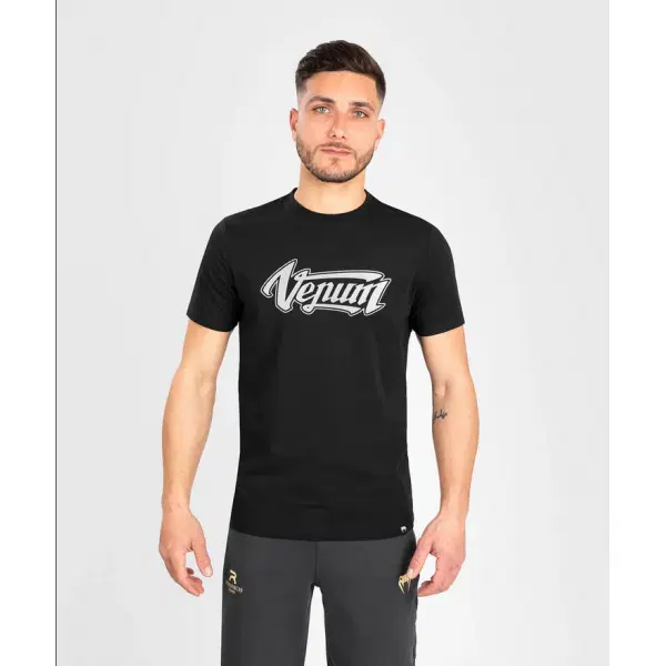 Тениска - T-Shirt Absolute 2.0 Venum - Adjusted fit  - Black/Silver