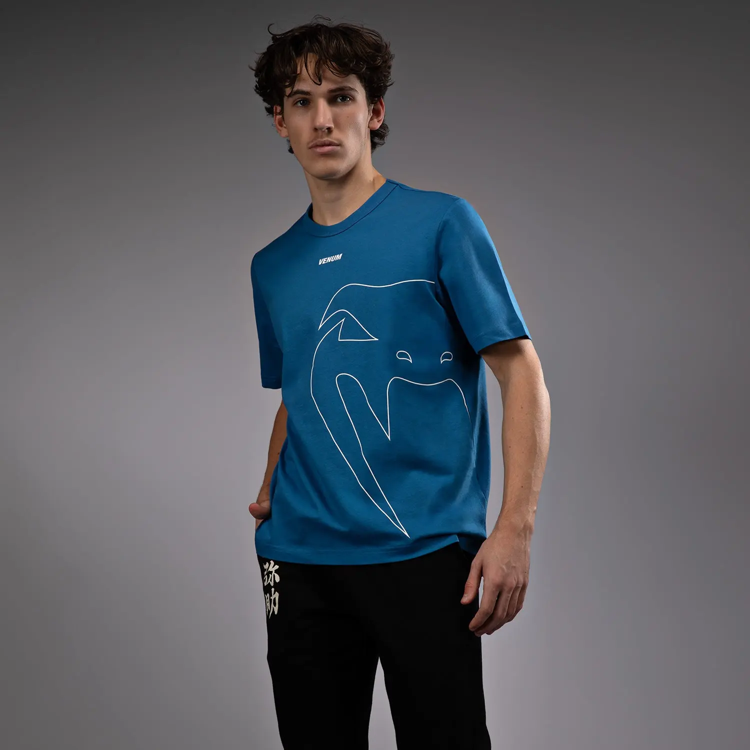 Тениска - Venum Giant Connect T-Shirt - Misty Blue