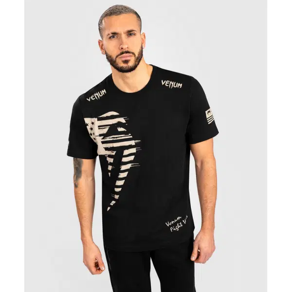 T-shirt - VENUM GIANT USA T-SHIRT - REGULAR FIT - BLACK