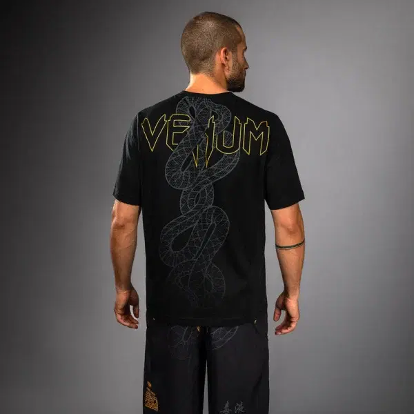 Тениска - Venum Serpenti T-Shirt - Black/Silver/Gold
