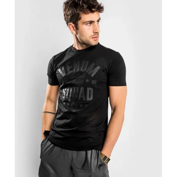 Μπλουζάκι - Venum Squad T-Shirt - Black/Black