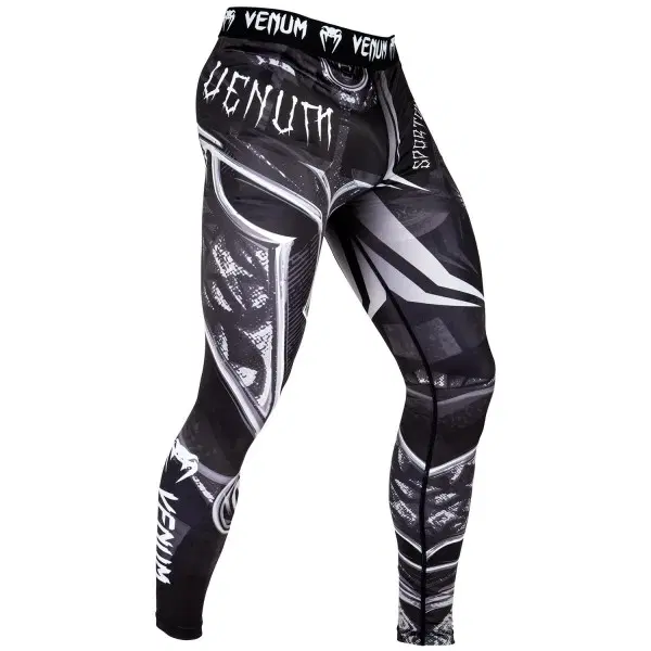 Тренировъчен клин с дълги крачоли - VENUM GLADIATOR 3.0 SPATS - BLACK/WHITE