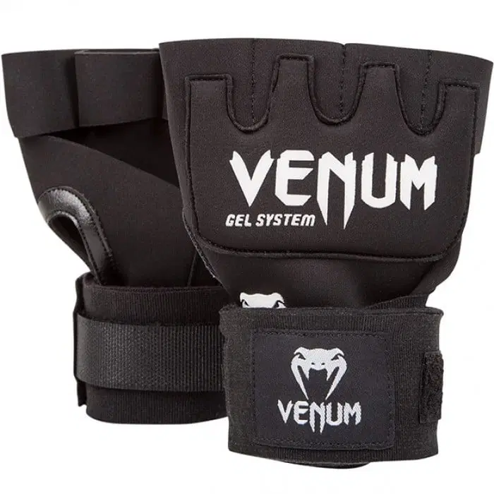 Вътрешни Ръкавици за Боксови Ръкавици - VENUM KONTACT GEL GLOVE WRAPS / BLACK