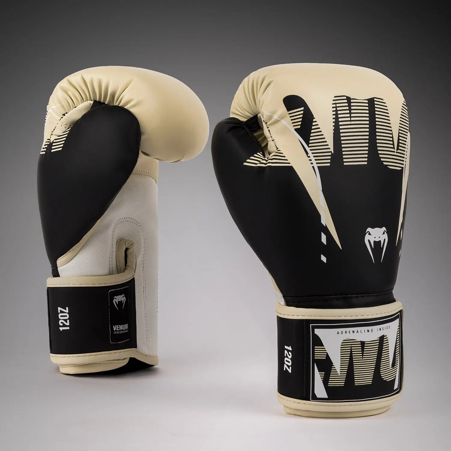 Venum Adrenaline Boxing Gloves - Black/ Ivory