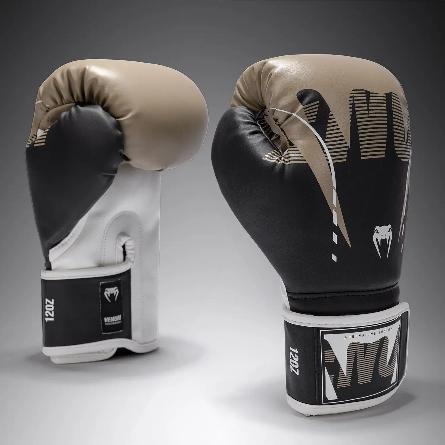 Venum Adrenaline Boxing Gloves - Black/Sand