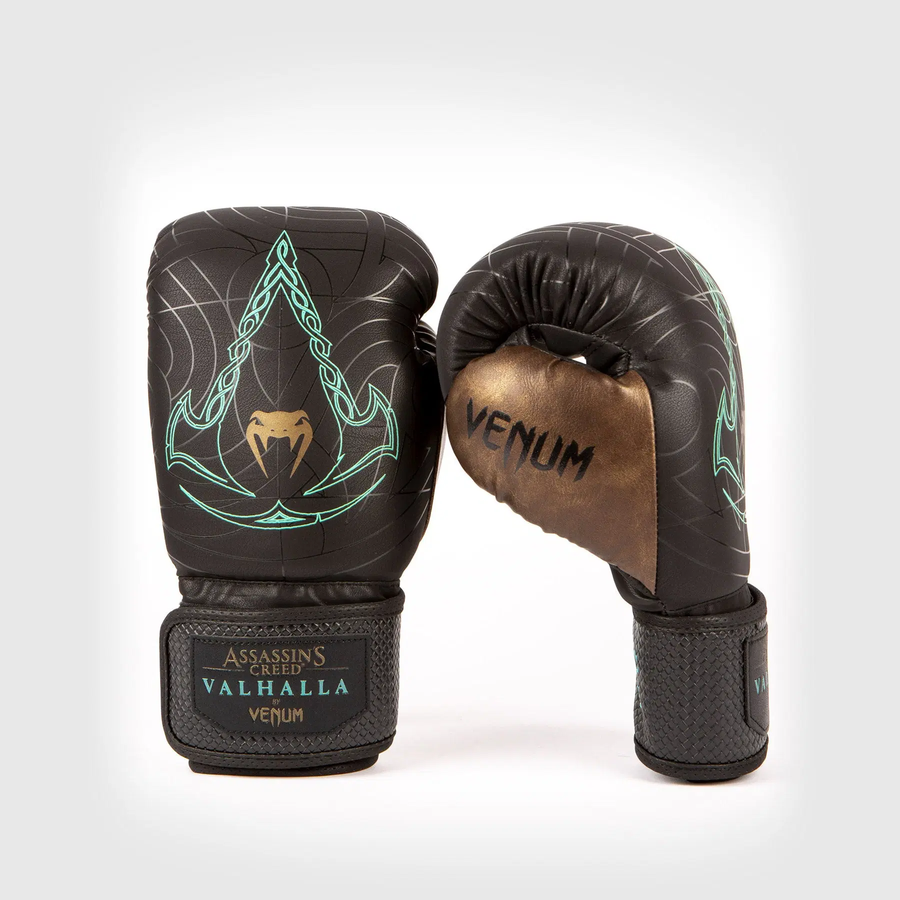 Venum Assassin's Creed Boxing Gloves - Black/Blue