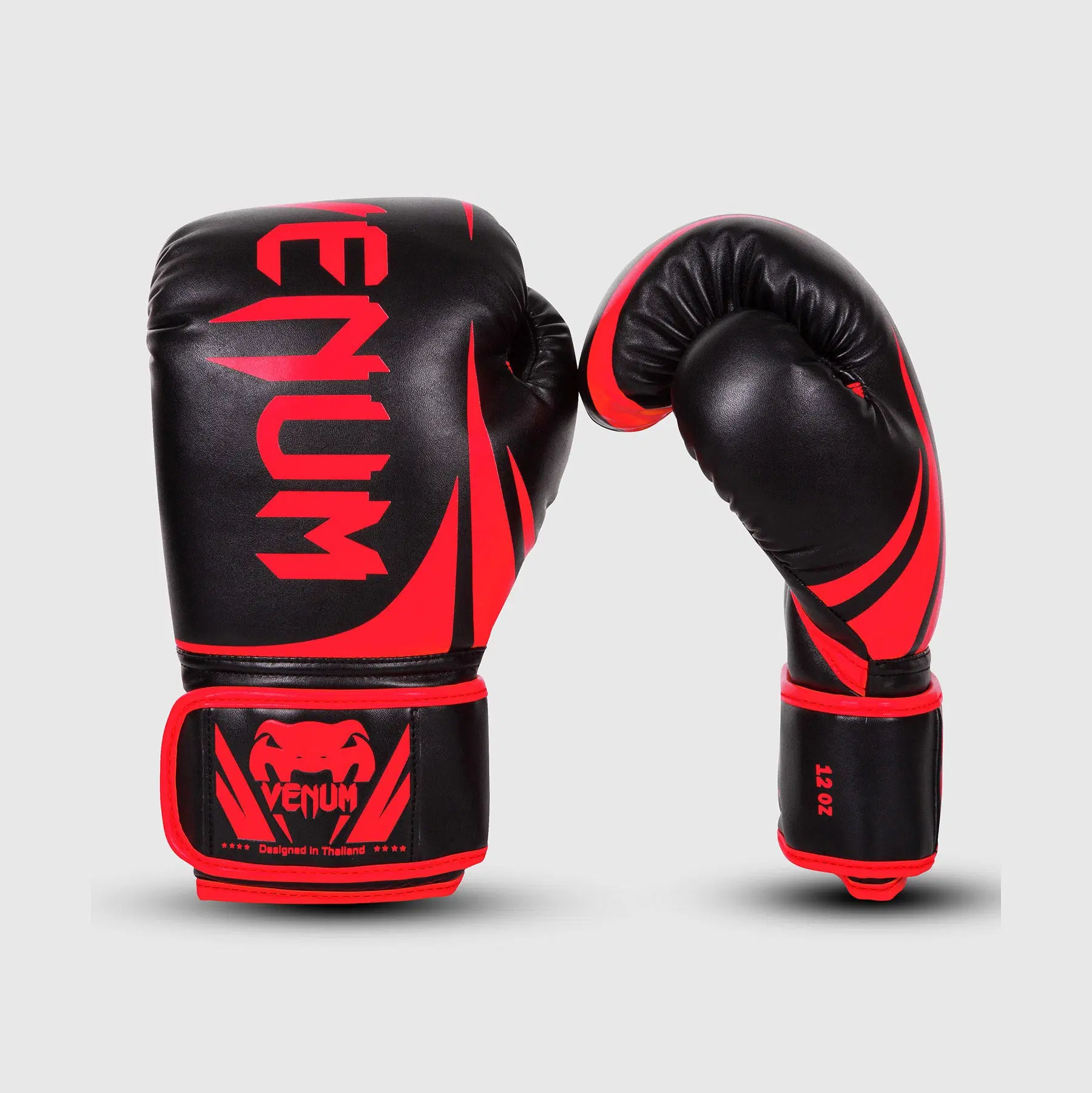 Venum Challenger 2.0 Boxing Gloves - Black/Red - Exclusive