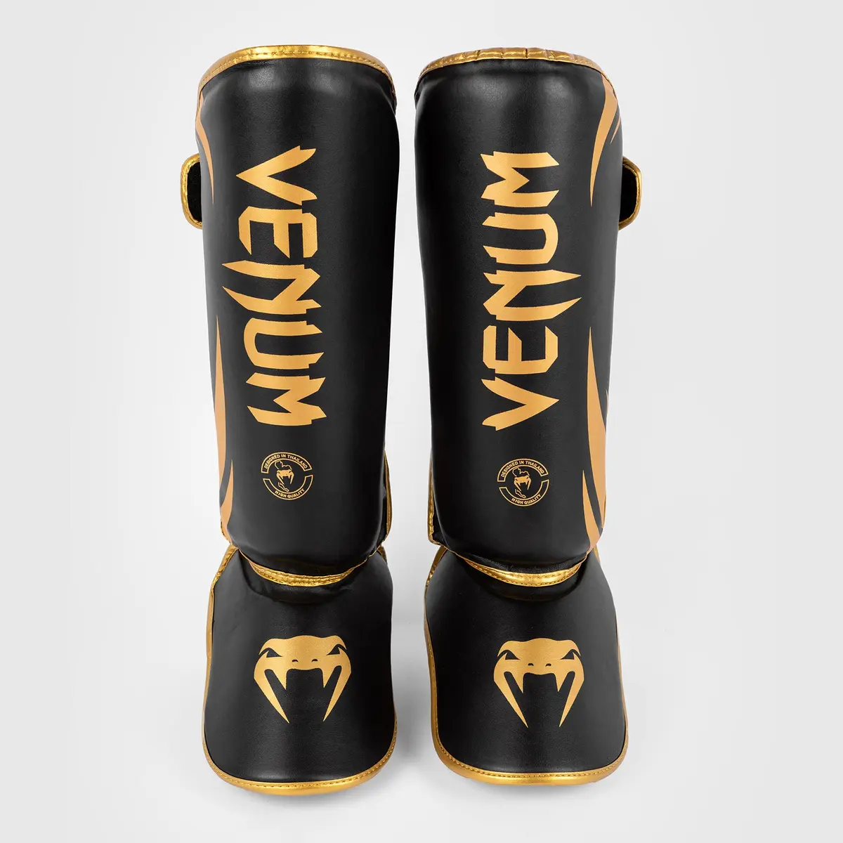 Venum Challenger Standup Shin Guards - Black/Gold