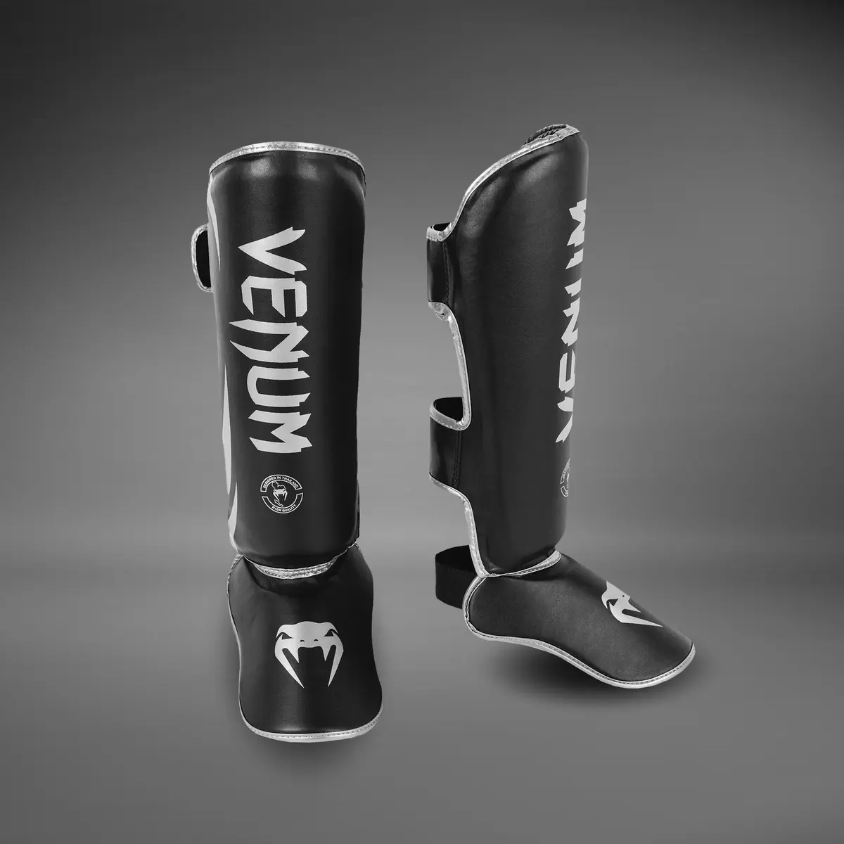 Venum Challenger Standup Shin Guards - Black/Silver