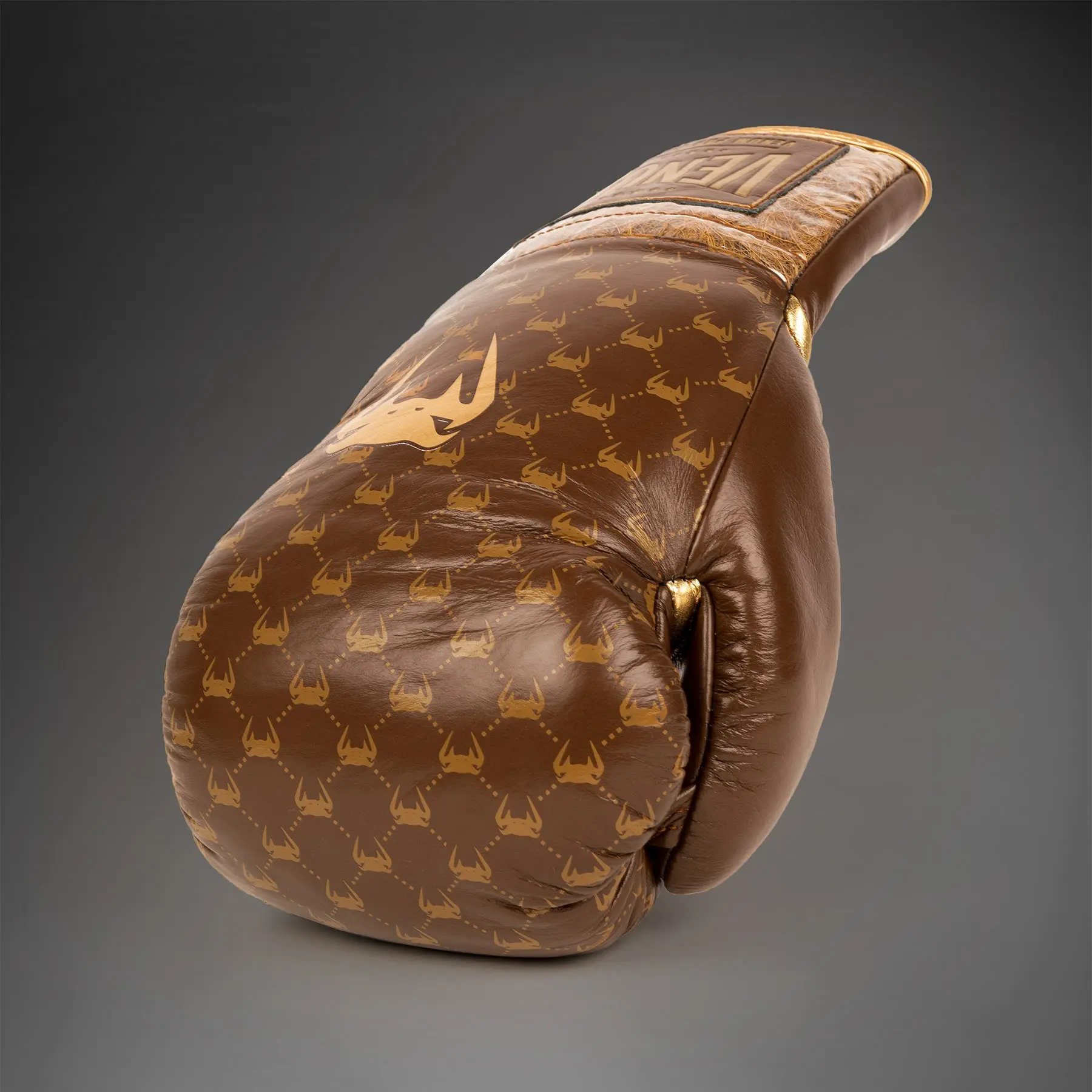 Venum Coco Monogram Pro Lace Up Boxing Gloves - Grizzly Brown