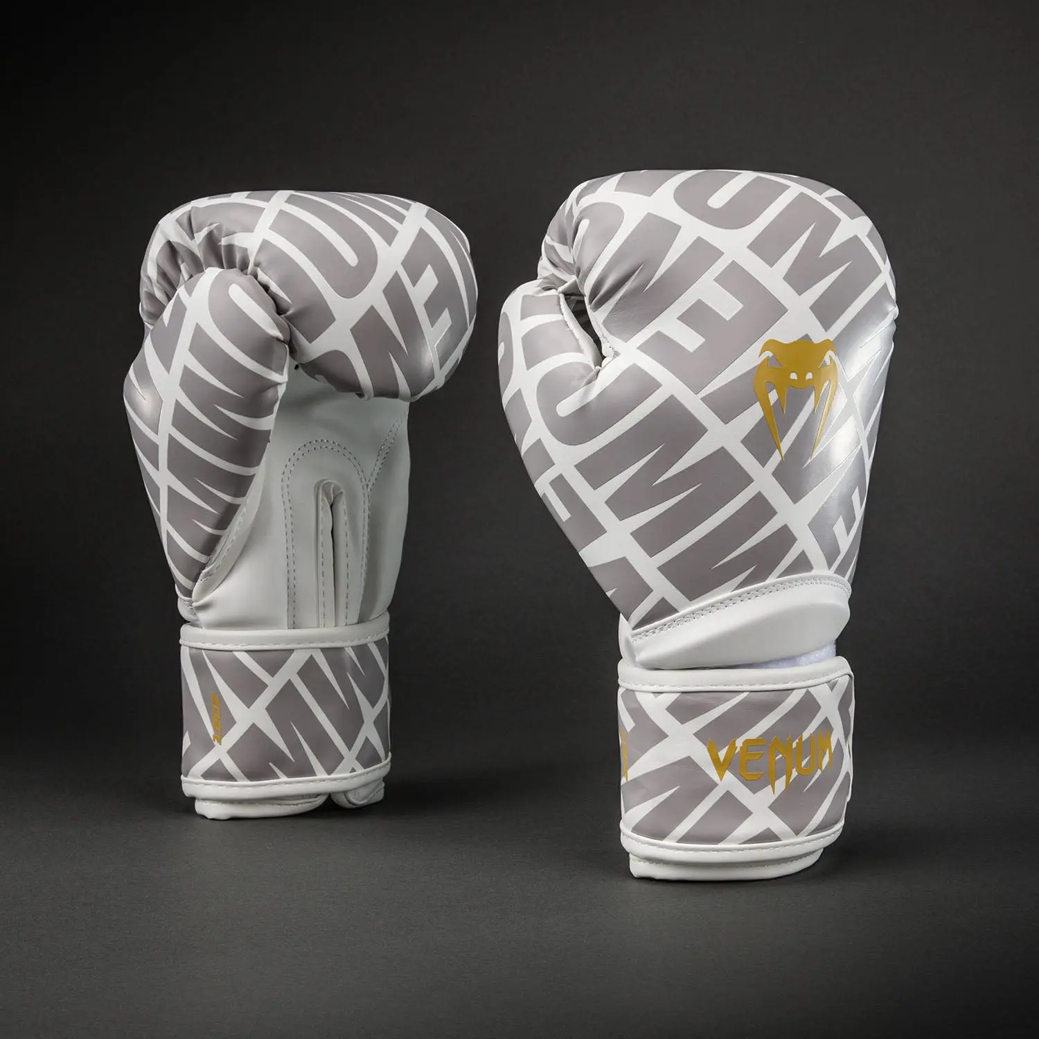 Venum Contender 1.5 XT 3D Boxing Gloves - White/ Gold