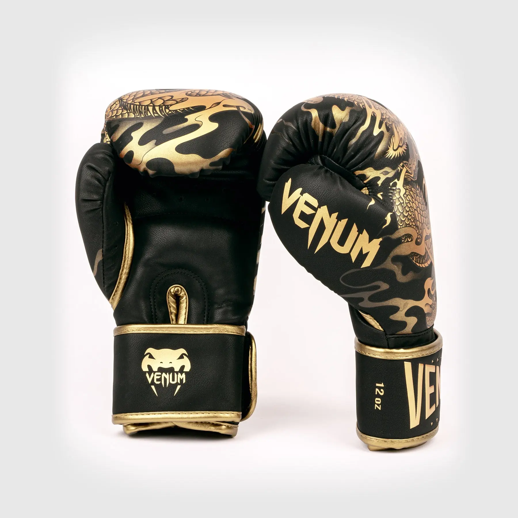 Venum Dragon's Flight Boxing Gloves - Black/Bronze