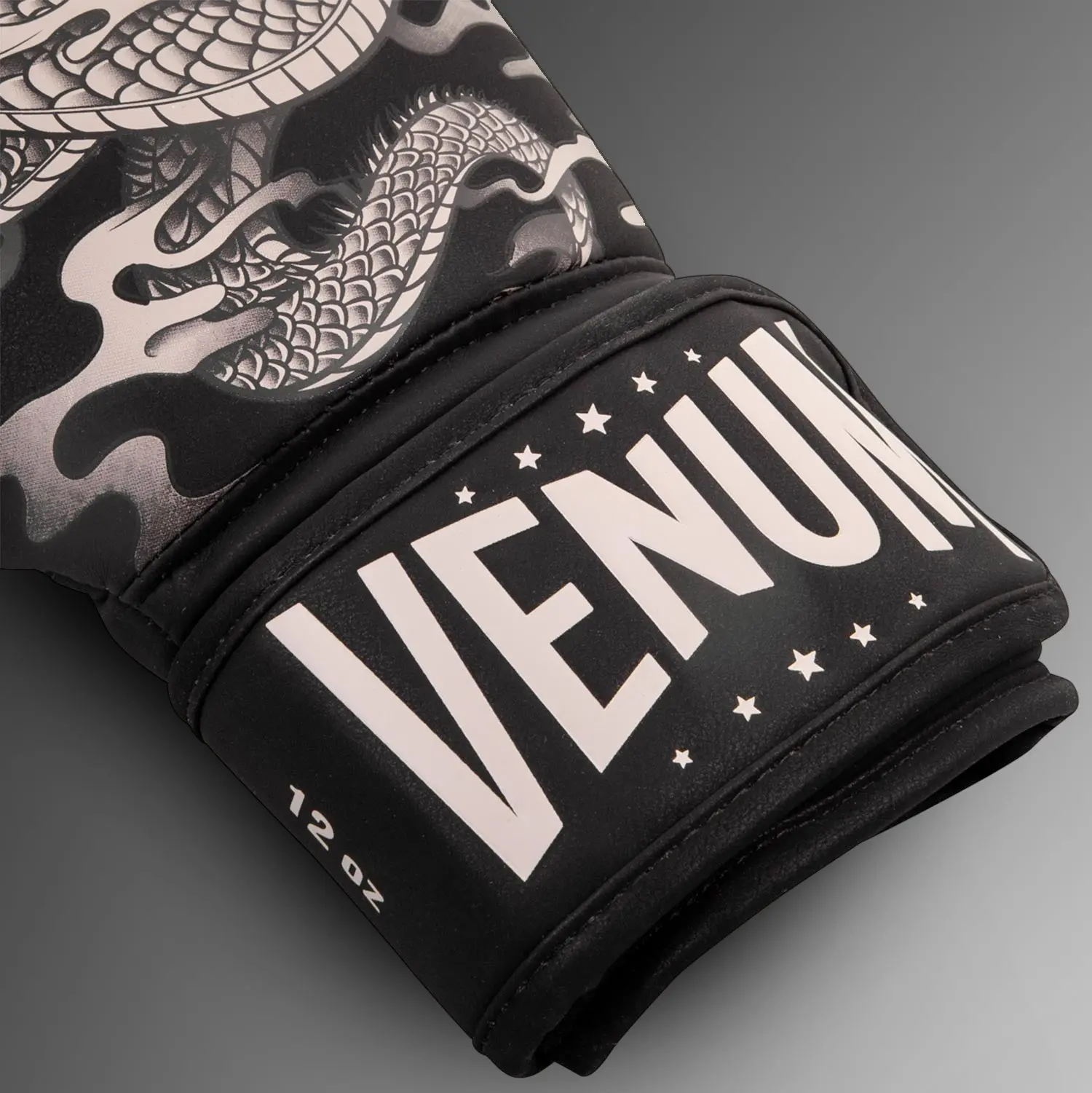 Venum Dragon's Flight Boxing Gloves - Black/Sand страничен изглед