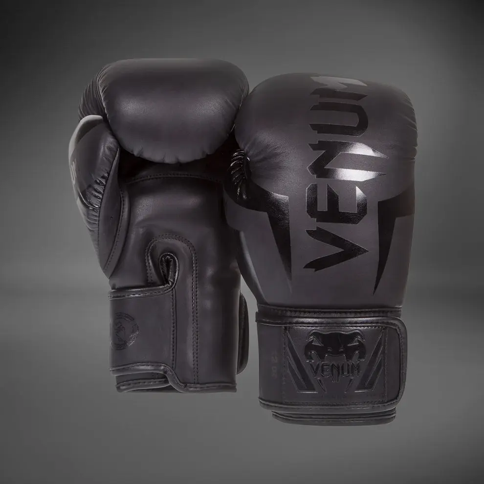 Venum Elite Boxing Gloves - Black