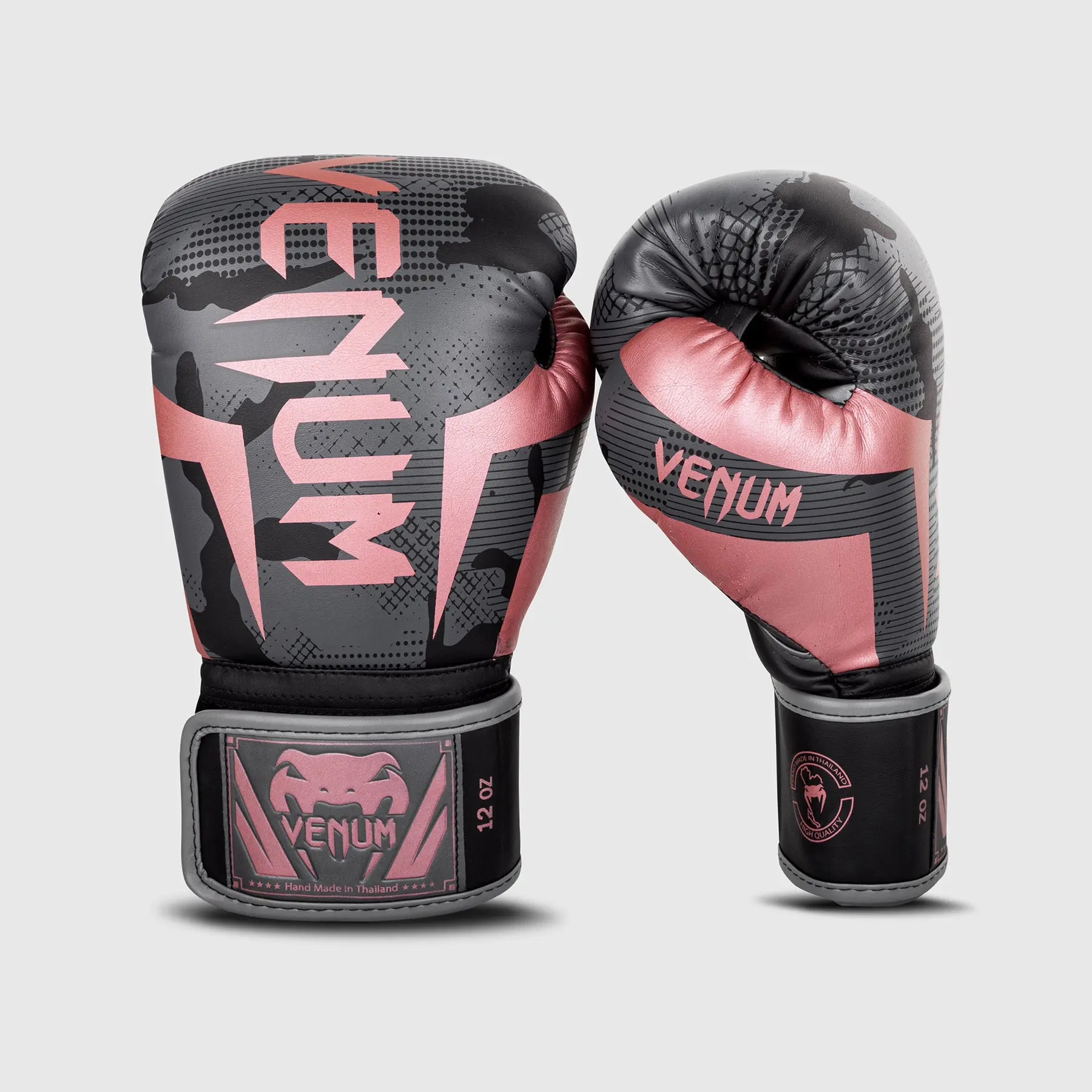 Venum Elite Boxing Gloves – Camo/Pink