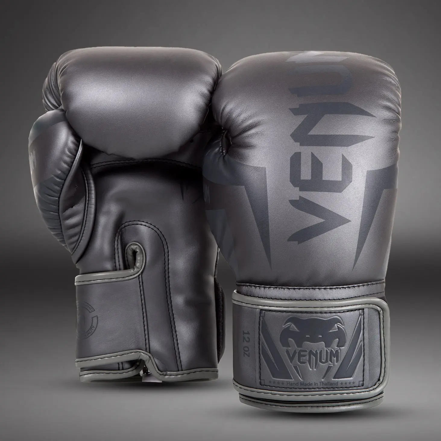 Venum Elite Boxing Gloves - Grey/Grey