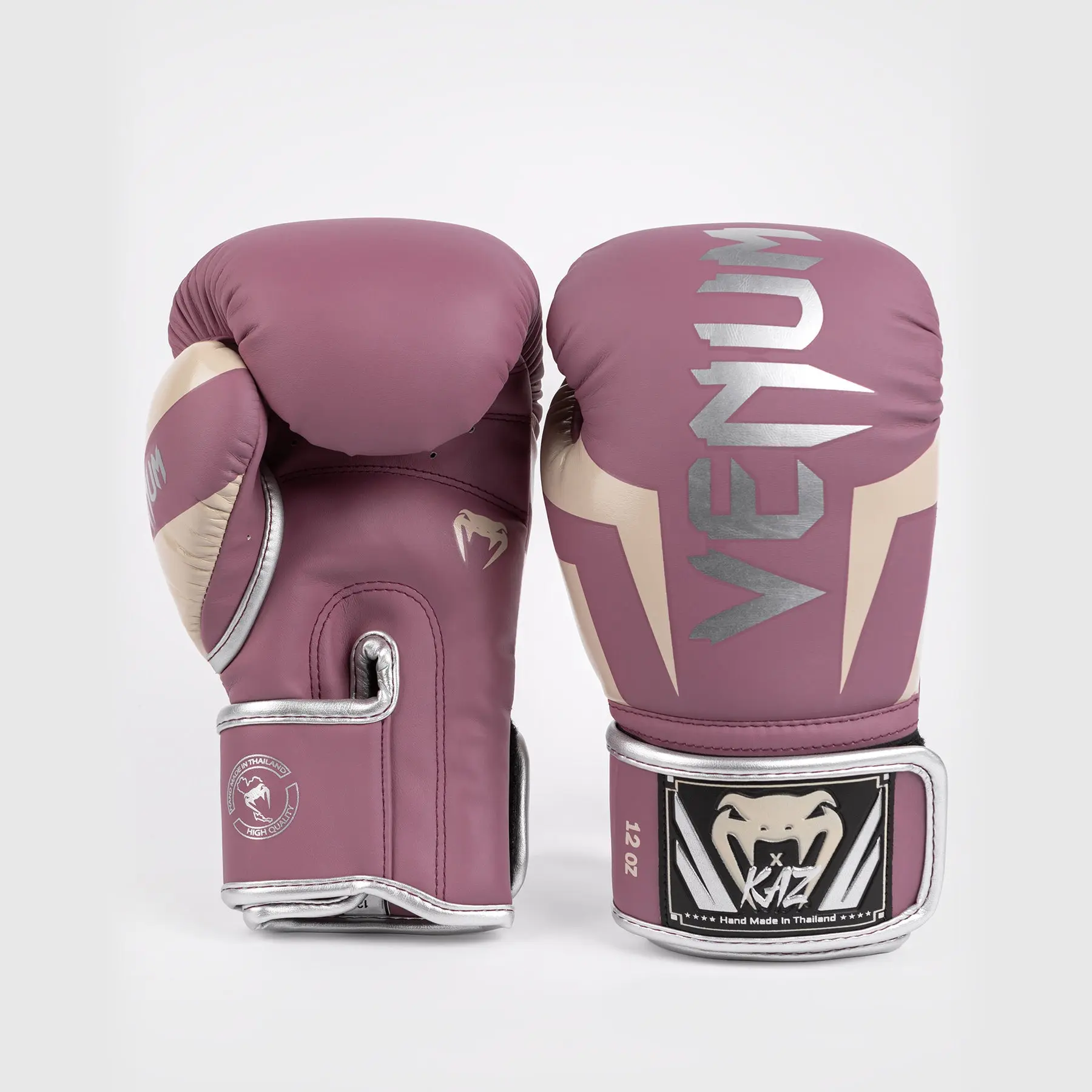 Venum x Kaz Elite Boxing Gloves - Dusky Orchid, преден изглед