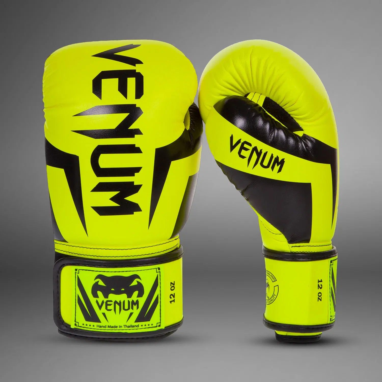 Venum Elite Boxing Gloves - Neo Yellow
