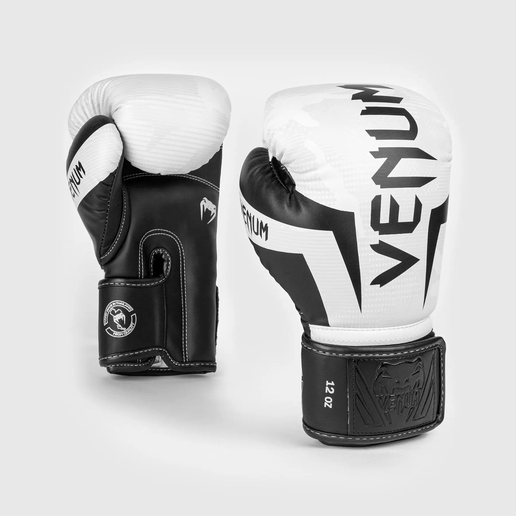 Venum Elite Boxing Gloves - White/Camo
