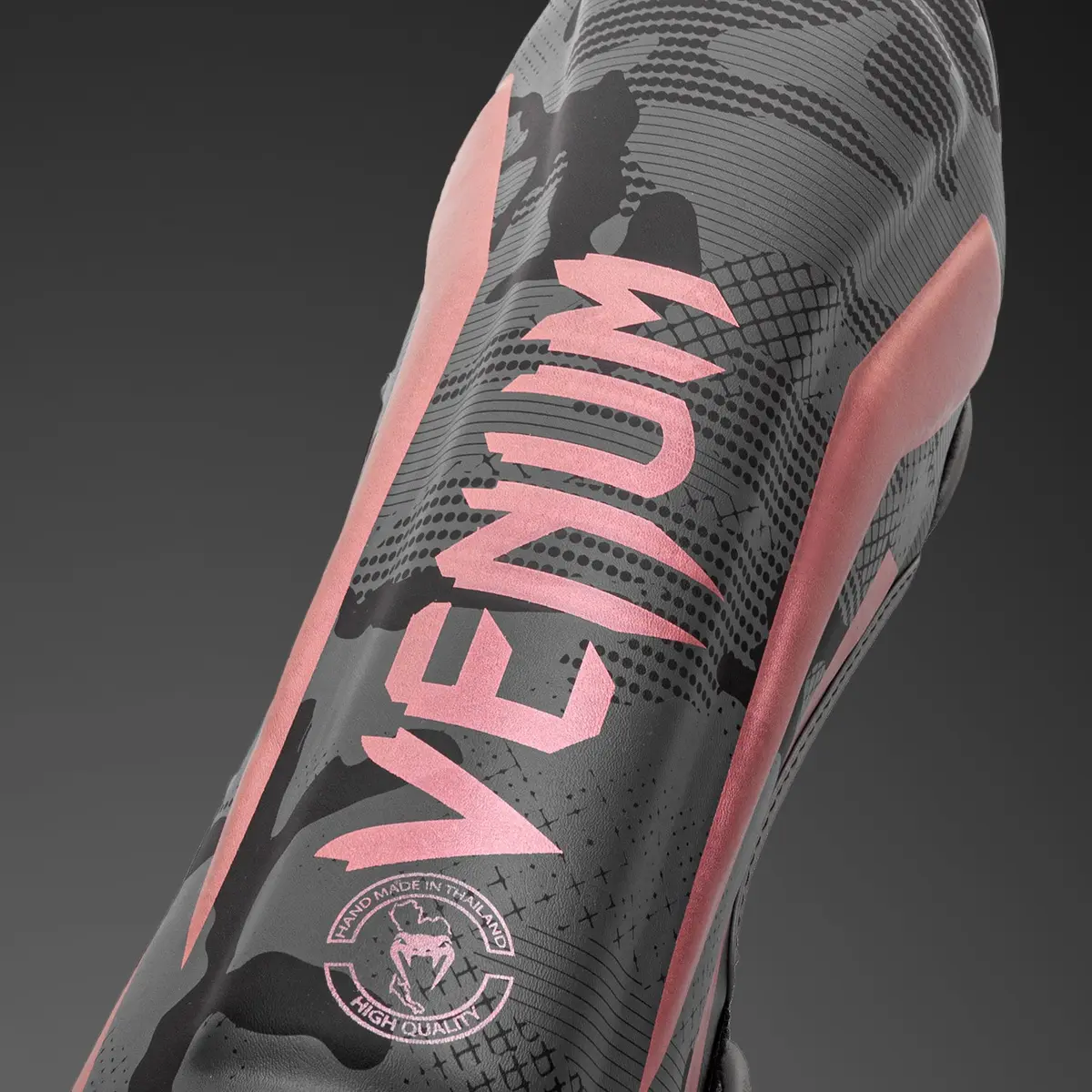 Venum Elite Shin Guard - Black/Rose/Gold