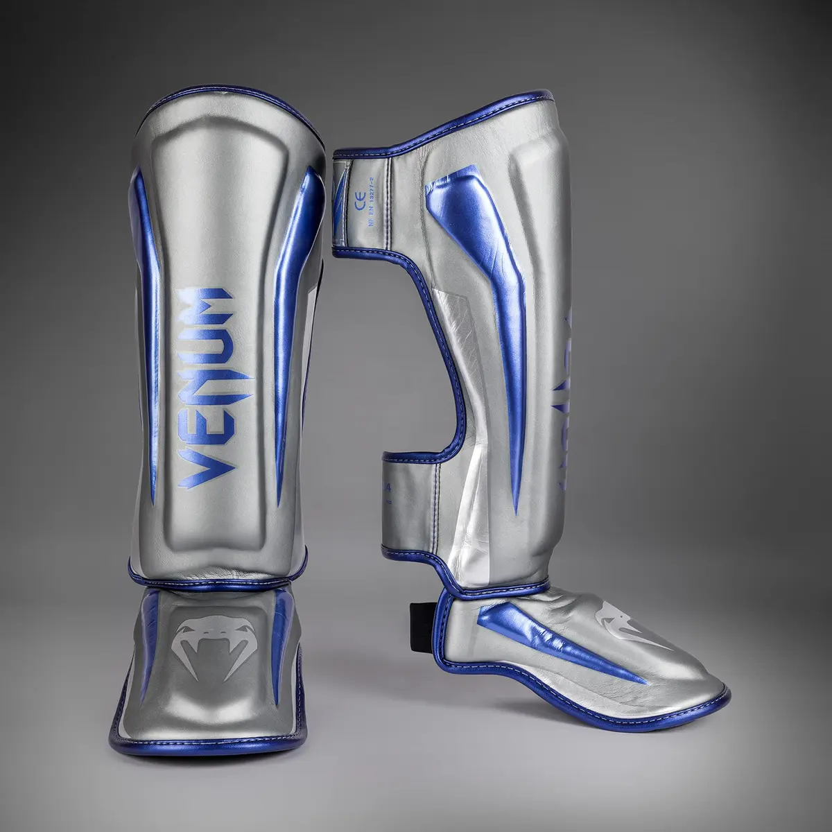 Venum Elite Shin Guards - Grey - Special Edition