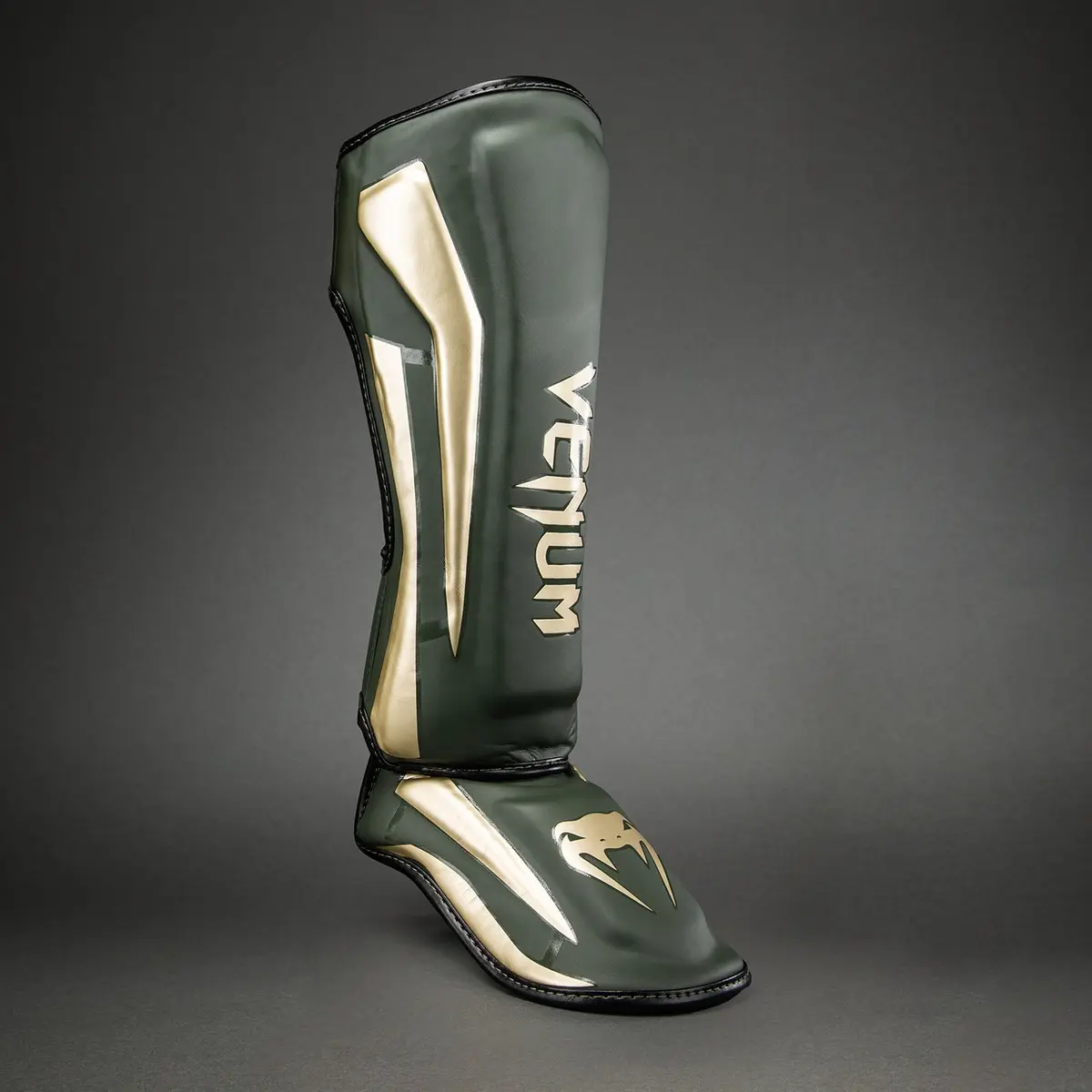 Venum Elite Shin Guards - Khaki