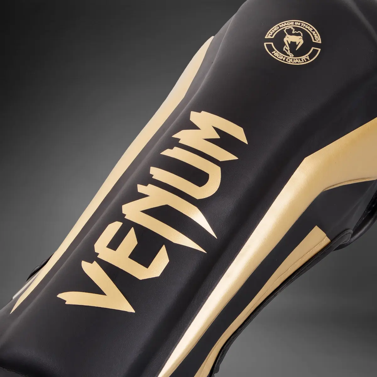 Venum Elite Standup Shin guards - Black/Gold