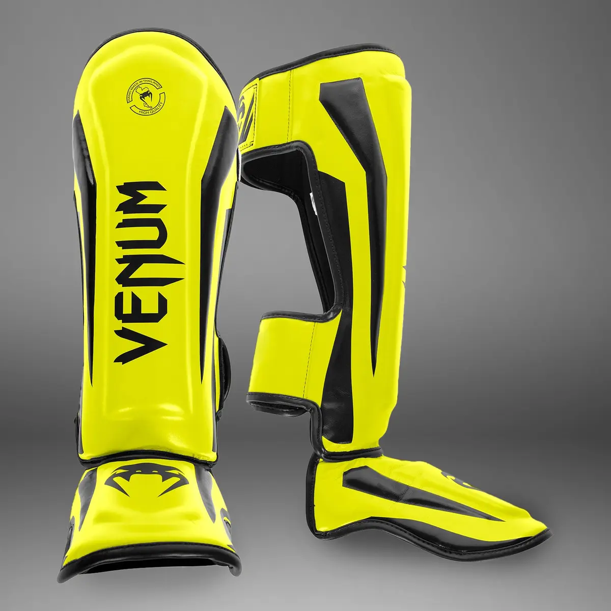 Venum Elite Shin Guards - Yellow