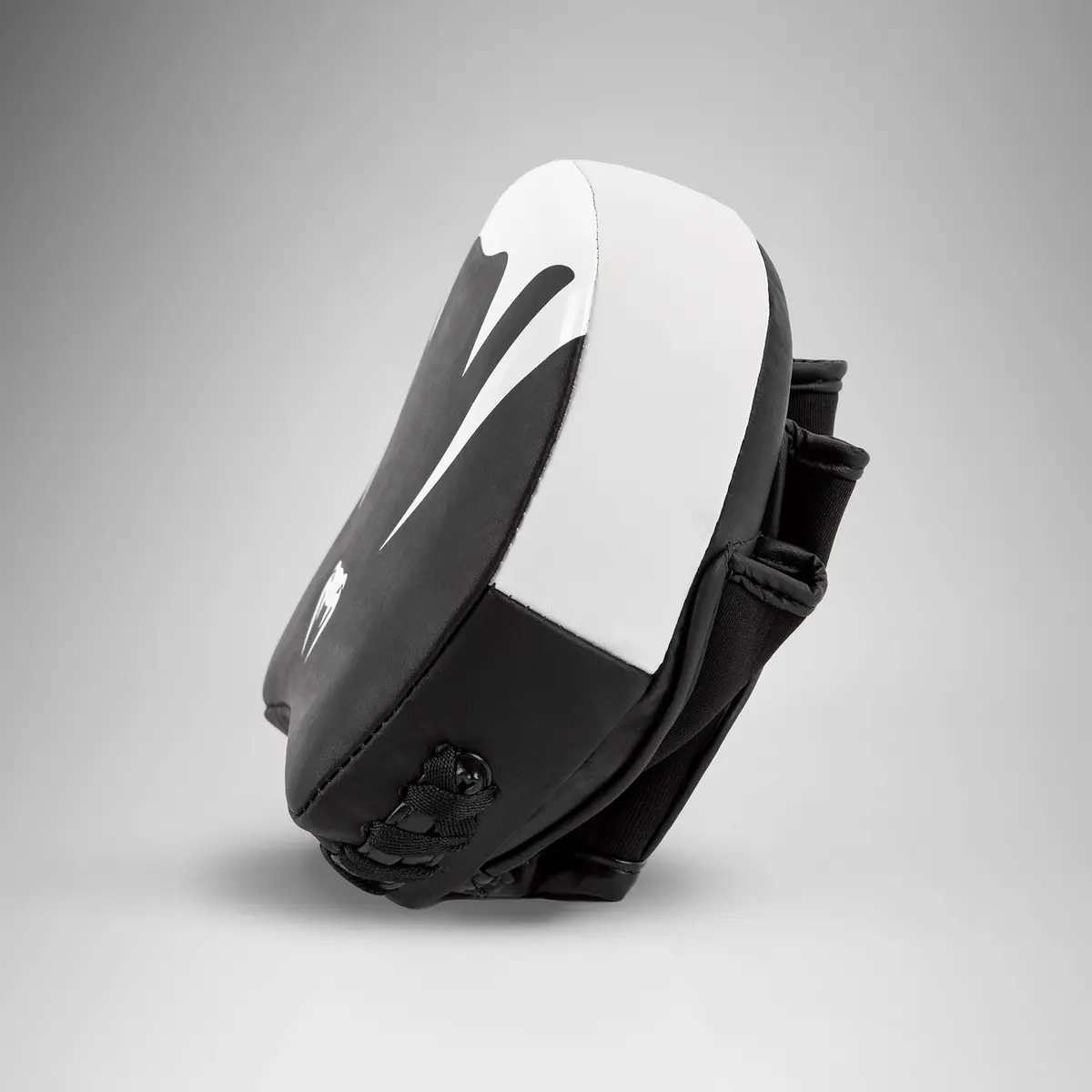 Venum Elite Thick Coaching Mitts Leather Mini (Pair) - Black/White