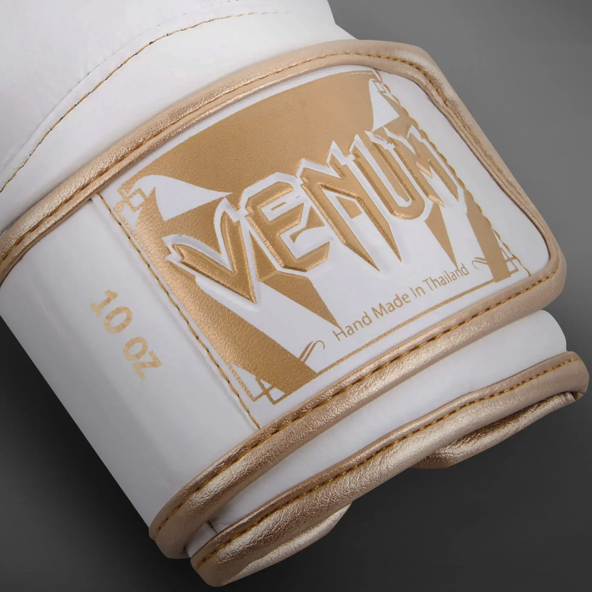 Venum Giant 3.0 Boxing Gloves - Nappa Leather - White/Gold, заден изглед