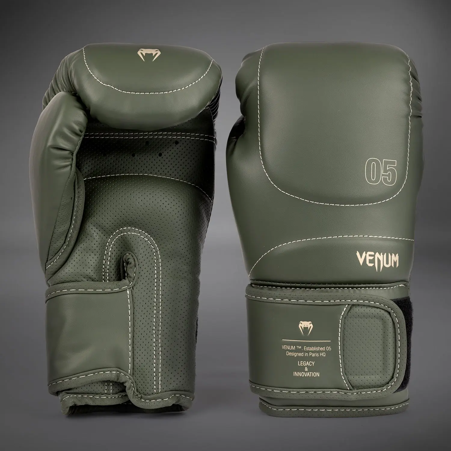 Venum Impact Evo Boxing Gloves - Military Green