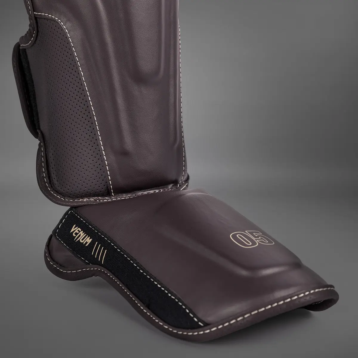 Venum Impact Evo Shin Guards - Chocolate