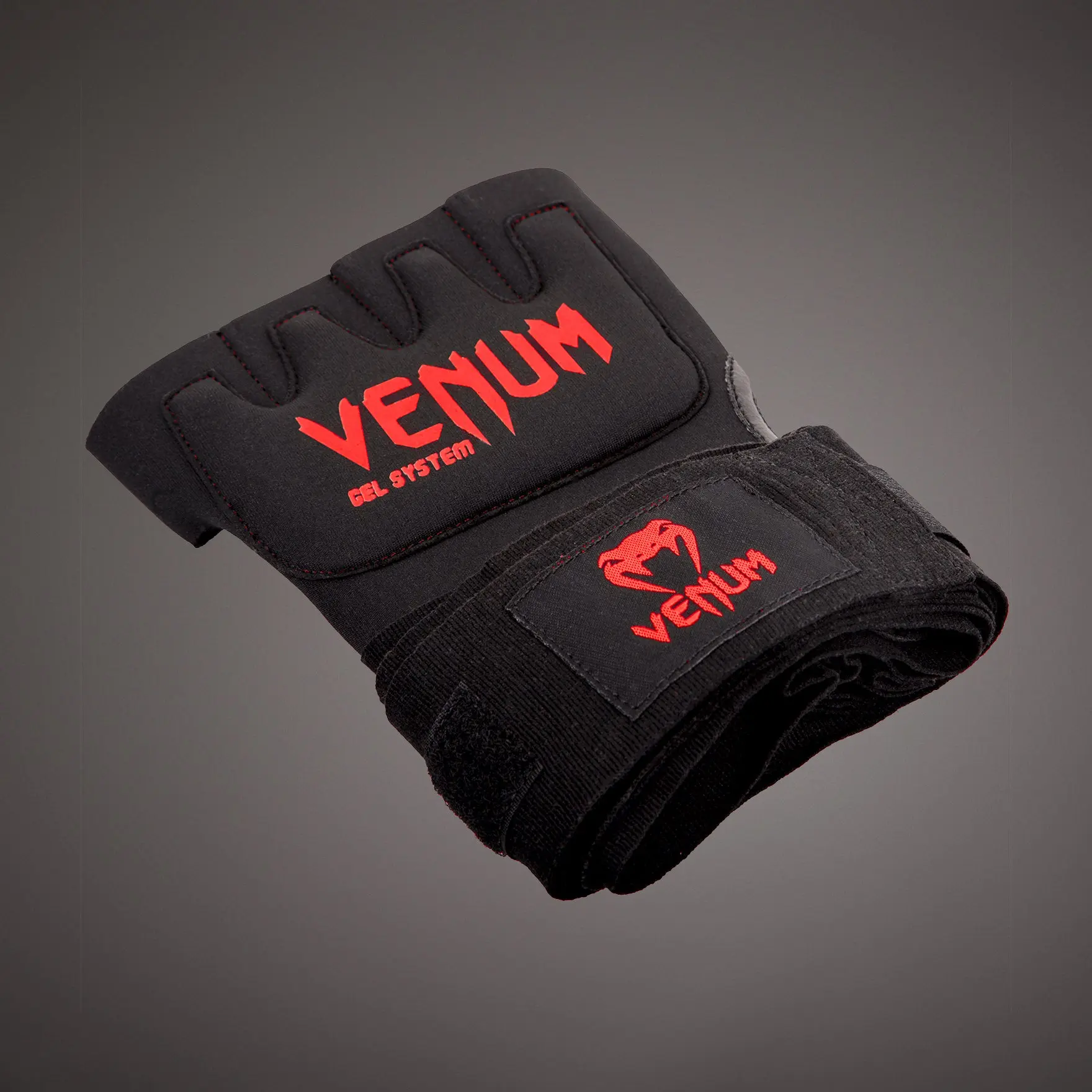 Venum Вътрешни Ръкавици за Боксови Ръкавици Kontact Gel Glove Wraps - Black/Red, страничен изглед