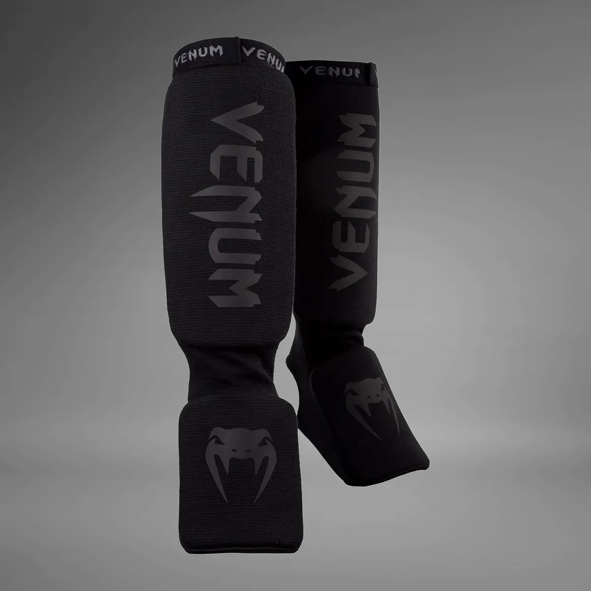 Venum Kontact Shin Guards - Black/Black