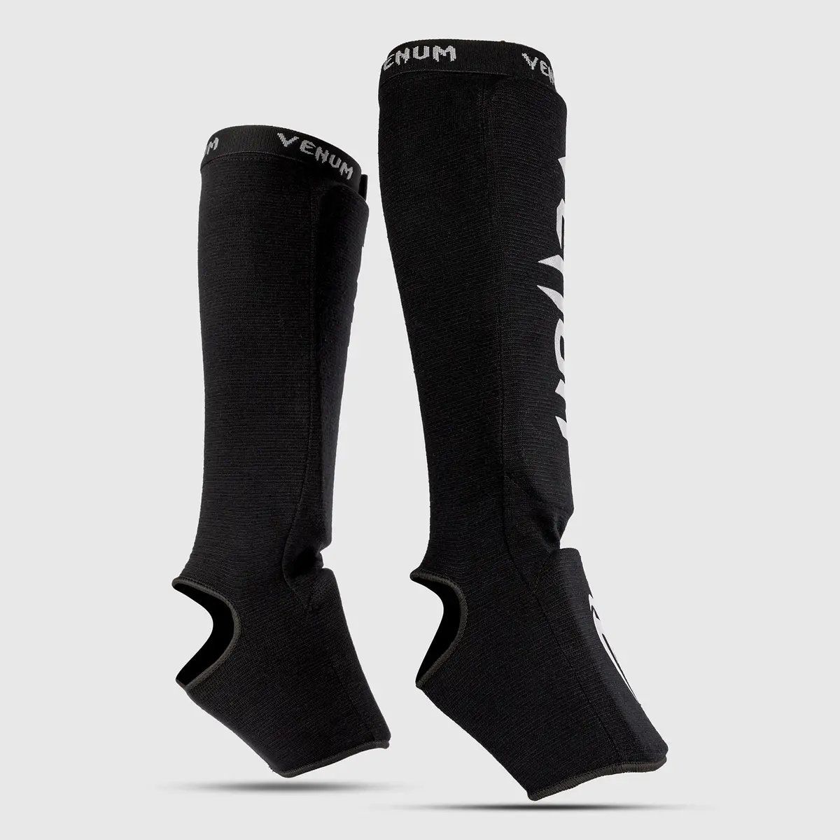 Venum Kontact Shin Guards - Black/Silver