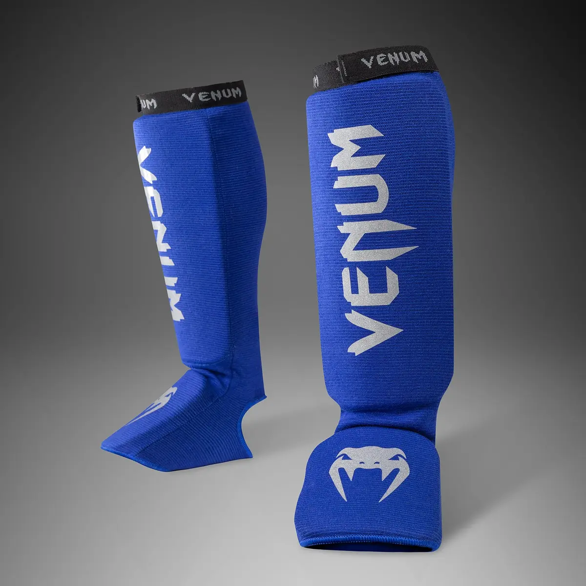 Venum Kontact Shinguards - Royal Blue/ Silver