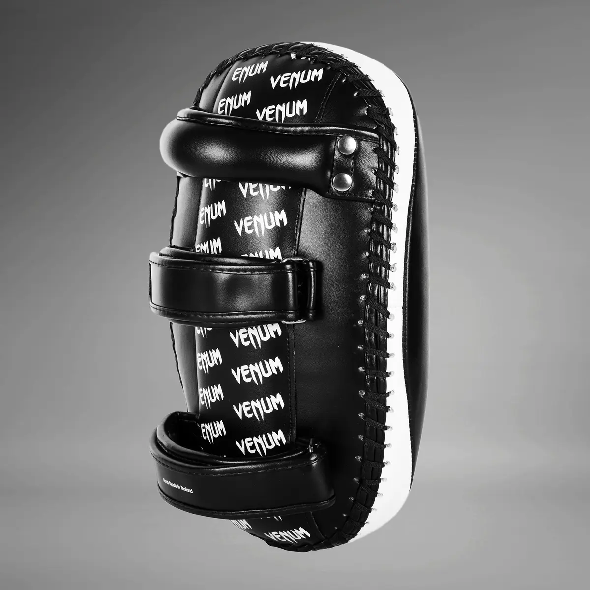 Venum Light Kick Pads - Skintex Leather - Black/Ice (Pair)