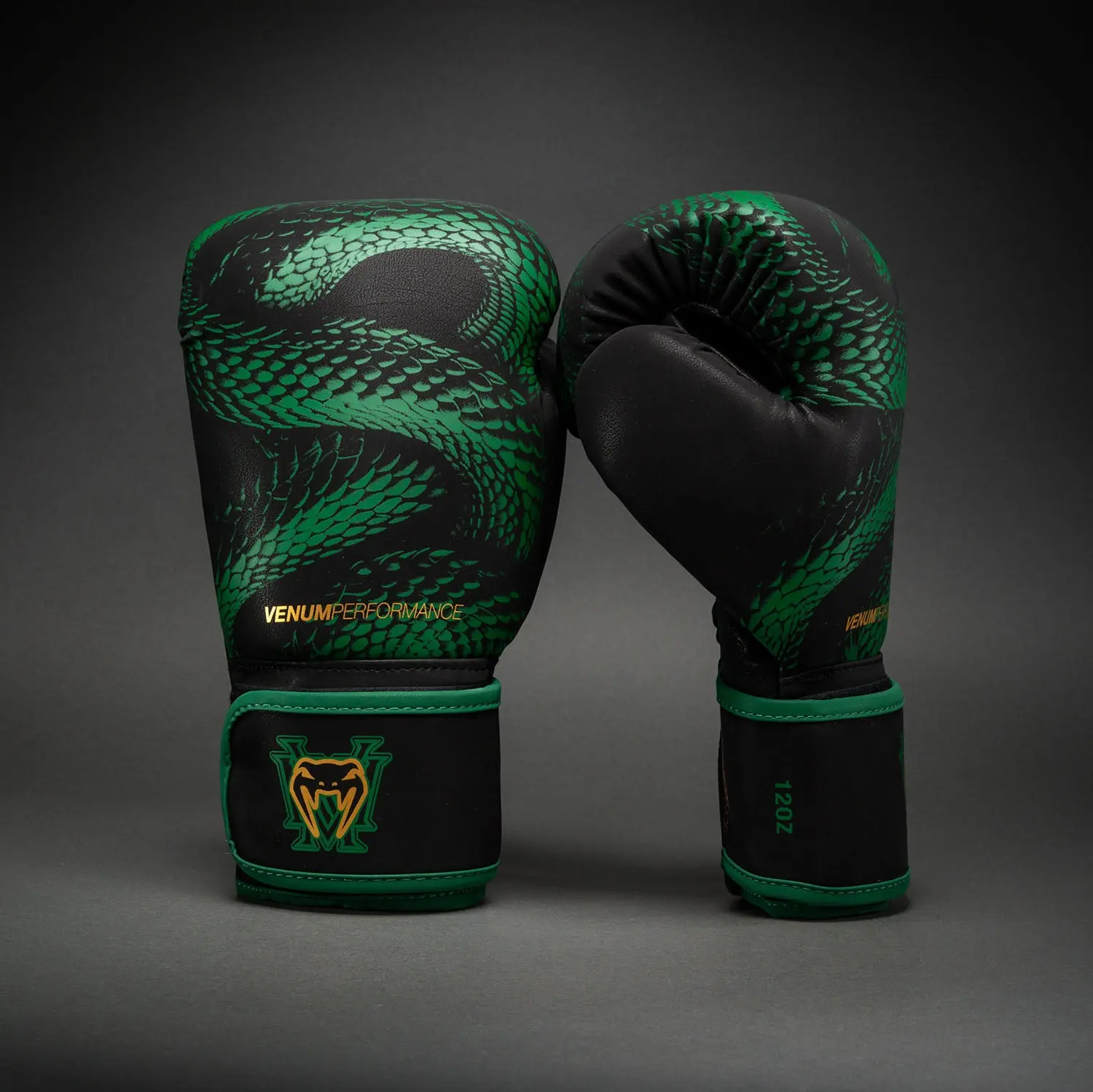 Venum Matupa Boxing Gloves - Black/Green/Gold