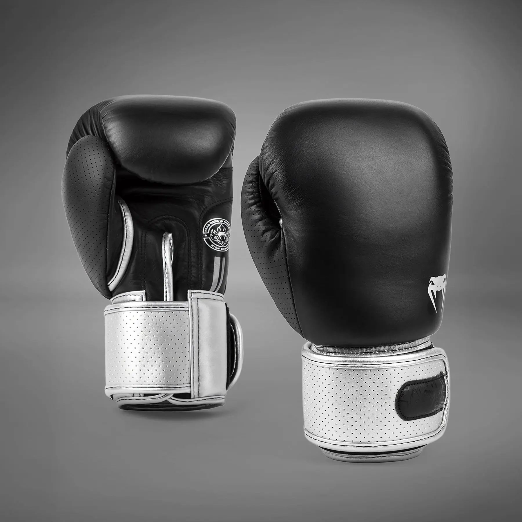 Venum Power 2.0 Boxing Gloves - Black/Silver