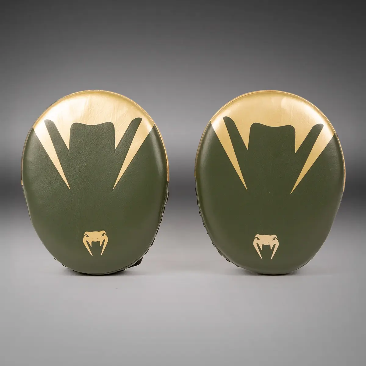 Venum Pro Boxing Big Punch Mitts (Pair) - Khaki/Gold