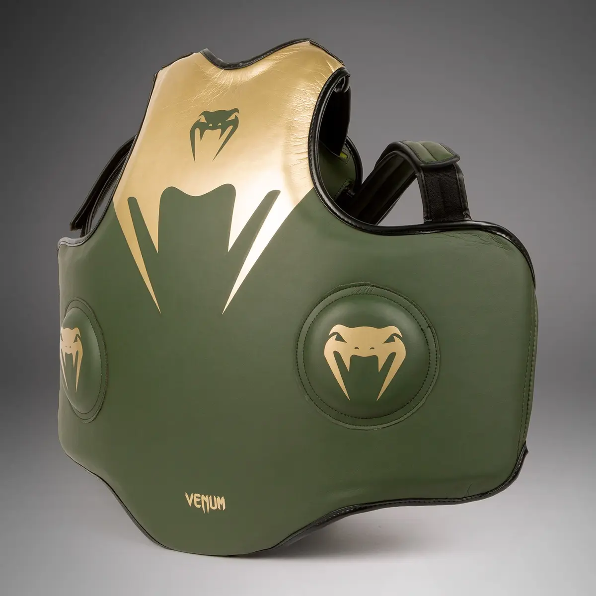 Venum Pro Boxing Body Protector - Khaki/Gold