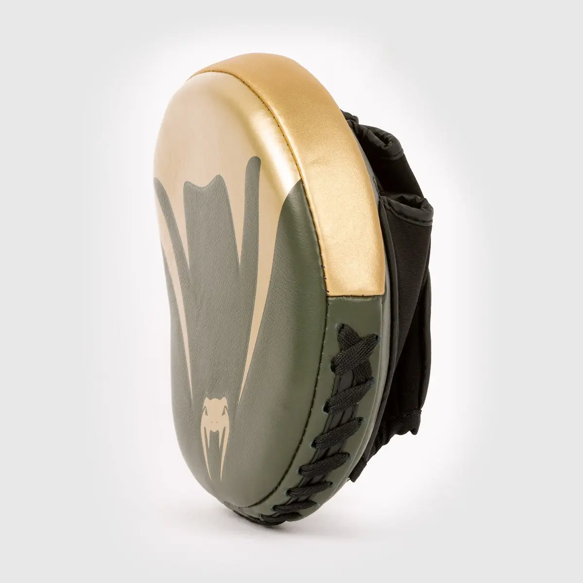 Venum Pro Boxing Mini Curved Punch Mitts (Pair) - Khaki/Gold